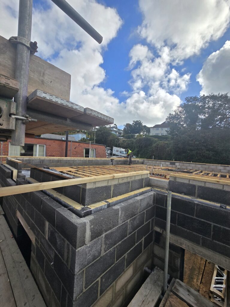 Kingswear Roof Structure Blockwork