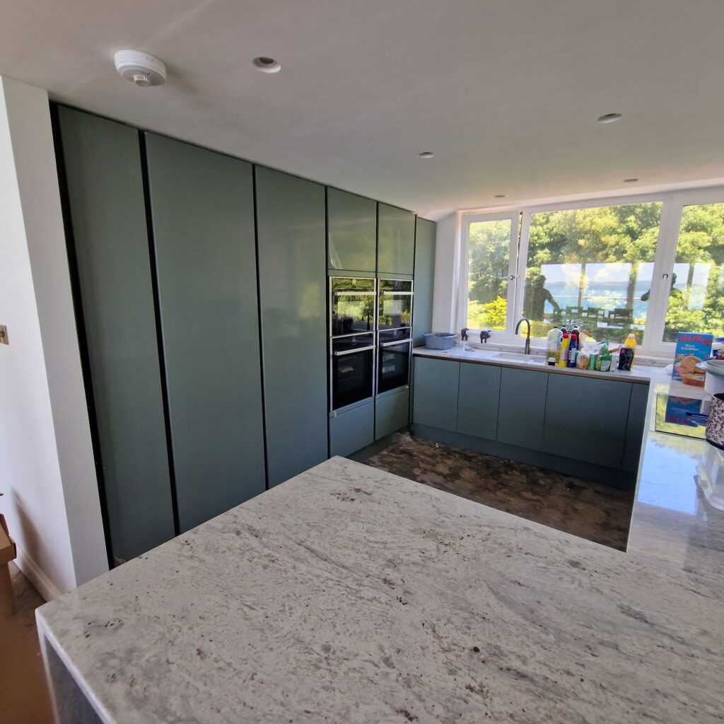 South Devon Fitted Kitchen And Storage Wall