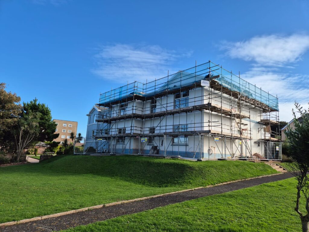 YMCA Paignton building during refurbishment works